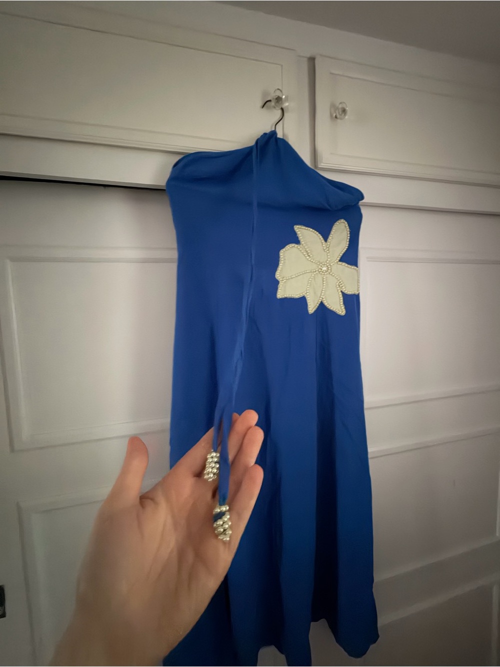 Celandine halter maxi dress; size L